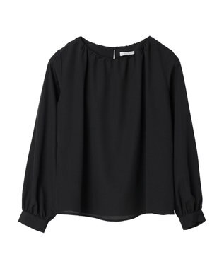 Green Parks ｅｆ－ｄｅ　ギャザーブラウス Black