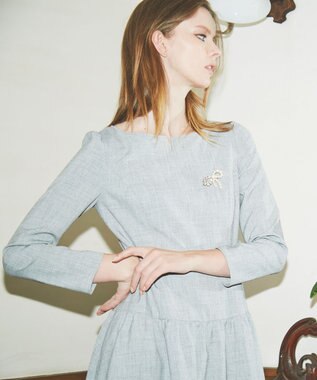 TOCCA RIBBON BROOCH NECKLACE ブローチネックレス ゴールド系