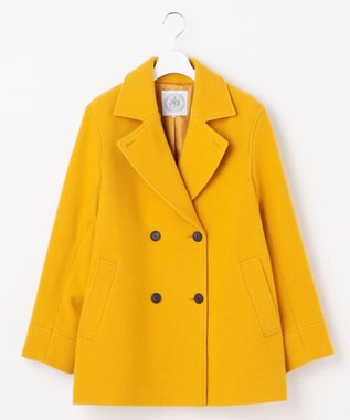 J.PRESS LADIES 【WEB限定カラーあり】Jackal ソフトメルトン Pコート 【WEB限定】イエロー系