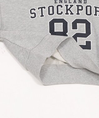 WEGO ロゴショートプルパーカー 杢グレー