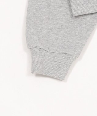 WEGO ロゴショートプルパーカー 杢グレー