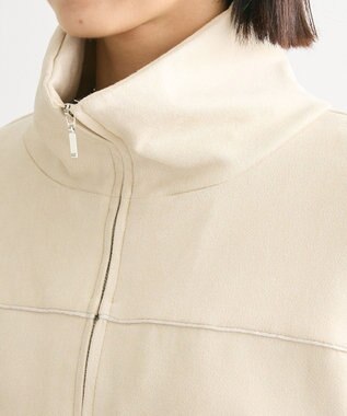 Green Parks スウェード調トラックジャケット Ivory