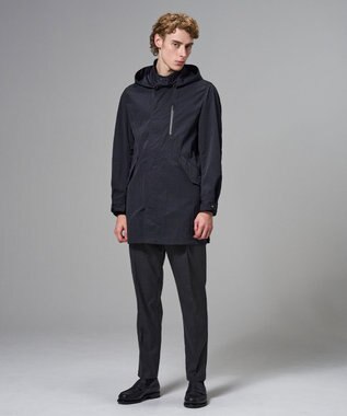JOSEPH HOMME 新素材【高機能素材/ライナードッキング対応】トラセアナイロンタッサー　モッズコート ブラック系