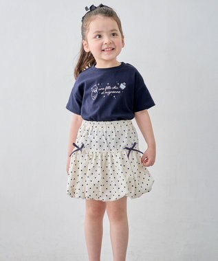 ANY KIDS 【綿100%/接触冷感】ひんやり 2WAY セーラーTシャツ ネイビー