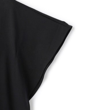 BEIGE， DIOP / スビンコットン ドレープTシャツ Black