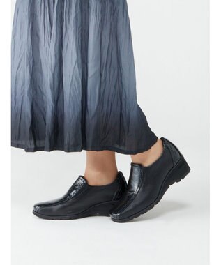 ASICS WALKING ペダラ WC078B 3E ヒール高4.5cm ブラック系