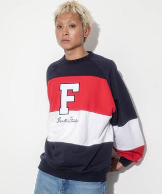 WEGO 【ユニセックス着用ITEM】別注FILAパネル切替プルオーバー レッドその他