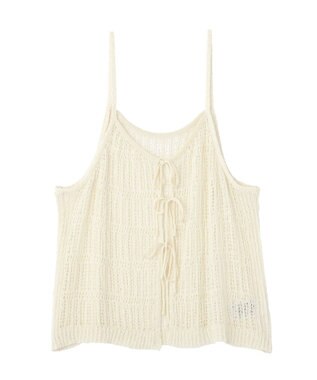 CRAFT STANDARD BOUTIQUE ノットヤーン透かしビスチェ Off White