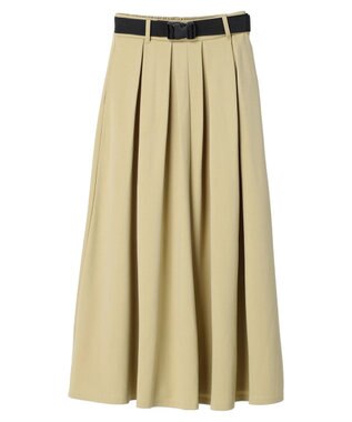 Green Parks ・ｎｏｖｅｍ９　ガチャベルト付フレアスカート Yellow