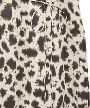 CRAFT STANDARD BOUTIQUE ヒョウ柄プリントIラインスカート Beige