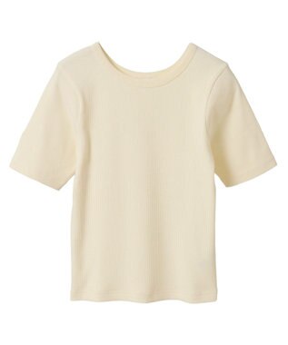 AMERICAN HOLIC リブ　５分袖トップス Pink