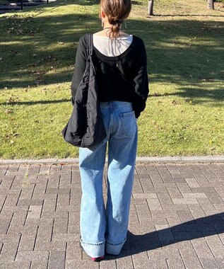 Green Parks ２ＷＡＹ　ショート丈ニットプルオーバー Black