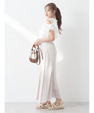 earth music&ecology ２ＷＡＹフリルブラウス White