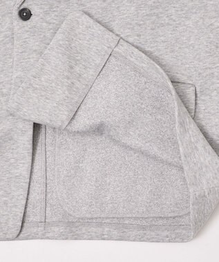 WEGO 【ユニセックス着用ITEM/MLサイズ展開】ボンディングスウェットテーラードジャケット 杢グレー