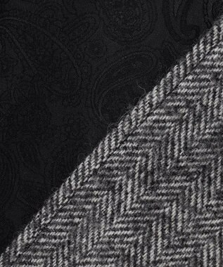 JOSEPH ABBOUD 【軽量/JAPANファブリック】アルパカヘリンボン ステンカラー コート ライトグレー系7