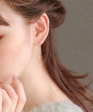 Phoebe 【K10RG】リバーシブル2wayスウィングイヤリング ローズゴールド