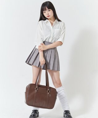 WEGO 【SCHOOL ITEM】PUスクールバッグ ブラウン