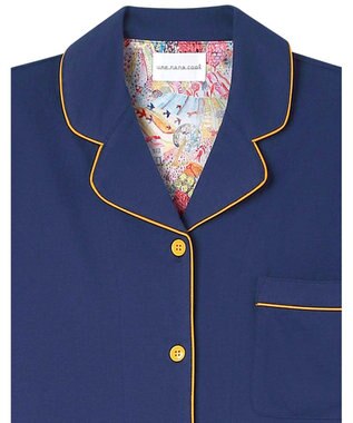 une nana cool 【綿100％】40ハイゲージ天竺半袖パジャマ MADE WITH LIBERTY FABRIC OB