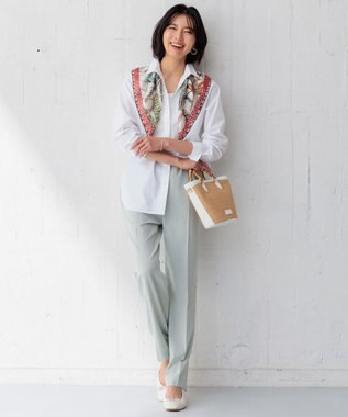 23区 【Oggi4月号掲載/洗える】CANCLINI ベーシック シャツ ホワイト系