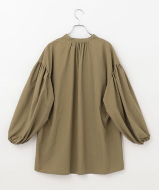 #Newans 【ANSWER for 男の子ママ】スリットネックパフスリーブブラウス カーキ系