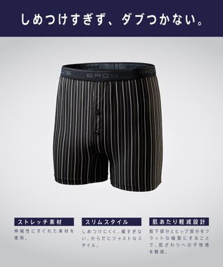 WACOAL MEN トランクス　しめつけすぎずダブつかない。　ストレッチ素材　スリムスタイル　前開き　GT4110　/ブロス ブラック