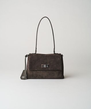 russet スエードフラップミニトートバッグ(CE-1722-WEB) Gray