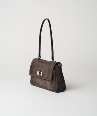 russet スエードフラップミニトートバッグ(CE-1722-WEB) Gray