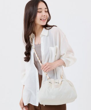 LeSportsac CHAIN E/W DRAWSTRING BAG/ルナキルトチェーン