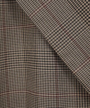 earth music&ecology ショートジレンチ Check Brown