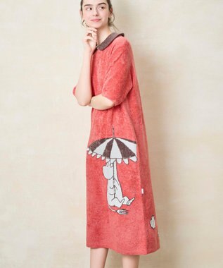 une nana cool 【ムーミン】MOOMIN × une nana ccol　なめらかふわふわワンピース