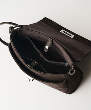 russet スエードフラップミニトートバッグ(CE-1722-WEB) Gray