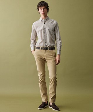 JOSEPH ABBOUD 【キングサイズ・オーガニックコットン・日本素材】ジオメトリックパターンプリントシャツ　26SSモデル ダークブラウン系5