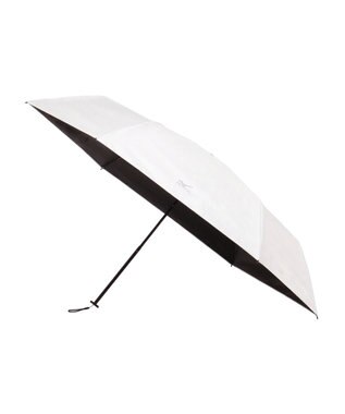 MOONBAT 【WEB限定】MIZUNO  (ミズノ) 無地 ロゴ 日傘 折りたたみ傘 パラソル 晴雨兼用 軽量 一級遮光  遮熱効果 遮光率100% UV遮蔽100% ホワイト