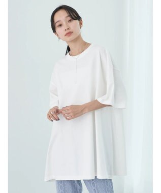 earth music&ecology オーバーフレアＴＥＥ Off White