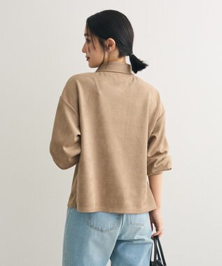 Green Parks ・ＳＵＧＡＲ　ＳＰＯＯＮ　スエードポンチハーフＺＩＰ Beige