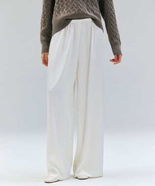 【洗える】LLOYD / ハンマーサテンイージーワイドパンツ