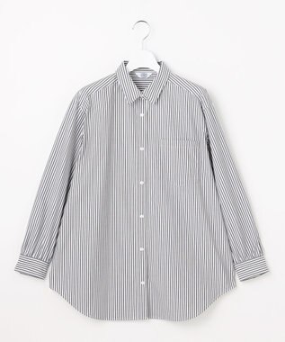 J.PRESS LADIES S エステネージュストライプ シャツ ブラウス ブラックストライプ系