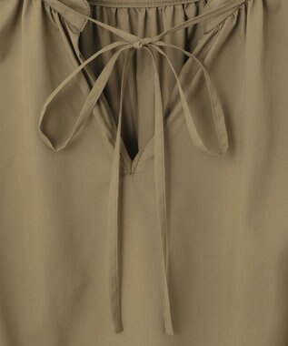 #Newans 【ANSWER for 男の子ママ】スリットネックパフスリーブブラウス カーキ系