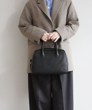 TIDEWAY MOSS グリッド ボストンバッグ M ブラック