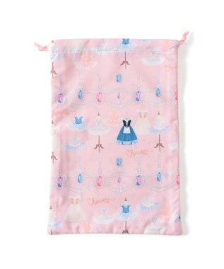 Chacott ジュエルチュチュ半メッシュ巾着M ロイヤルピンク