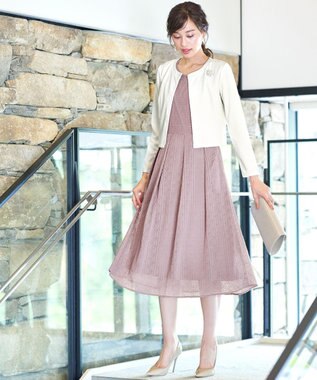 Tiaclasse L 【洗える】前開きポンチボレロ オフホワイト