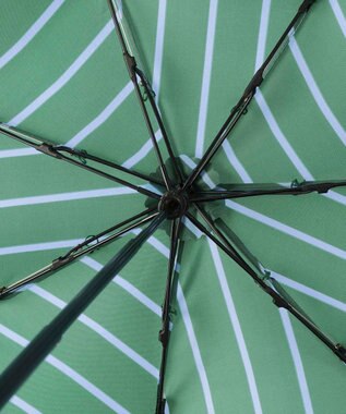 MOONBAT POLO RALPH LAUREN 折りたたみ傘 ボーダーストライプ POLO BEAR ビリジアン