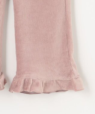 ANY KIDS カットコールフレアパンツ ピンクブラウン