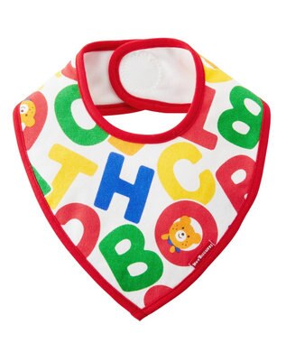 MIKI HOUSE HOT BISCUITS ロゴ総柄 スタイ はっ水