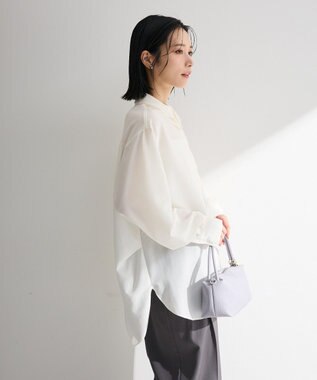 Green Parks レイヤード風ＢＩＧシャツ Off White