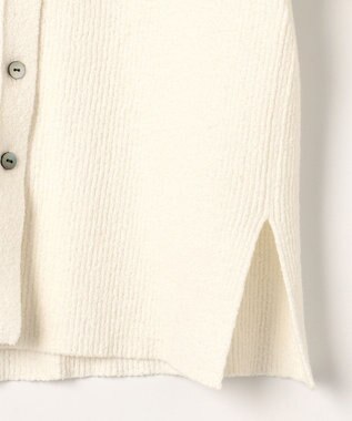 組曲 L 【WEB限定】ミニブークレー襟付きニットポロ アイボリー系