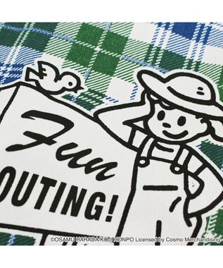 ROOTOTE 4722【オサムグッズ】OSAMU GOODS(R)×ROOTOTE トール・フラット 02：チェックネイビー