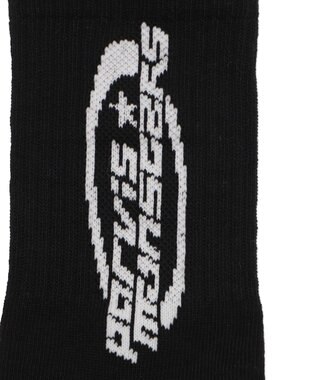 WEGO オーバルロゴデザインソックス ブラック