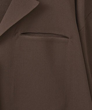 Green Parks ・ＥＬＥＮＣＡＲＥ　ＤＵＥ　ニットシングルジャケット Brown