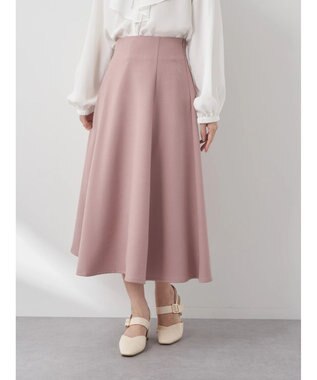 earth music&ecology すきな丈フレアスカート Pink